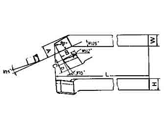 IMPA手冊 編號(hào)63301614型（左/右）高速鋼頭車刀(圖1)