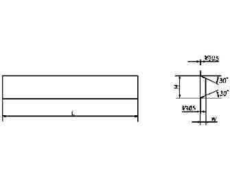 IMPA手冊 編號6326545型切斷車刀(圖1) IMPA手冊 編號6326545型切斷車刀(圖1)