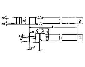 IMPA手冊(cè) 編號(hào)63304022型光車(chē)車(chē)刀(圖1)